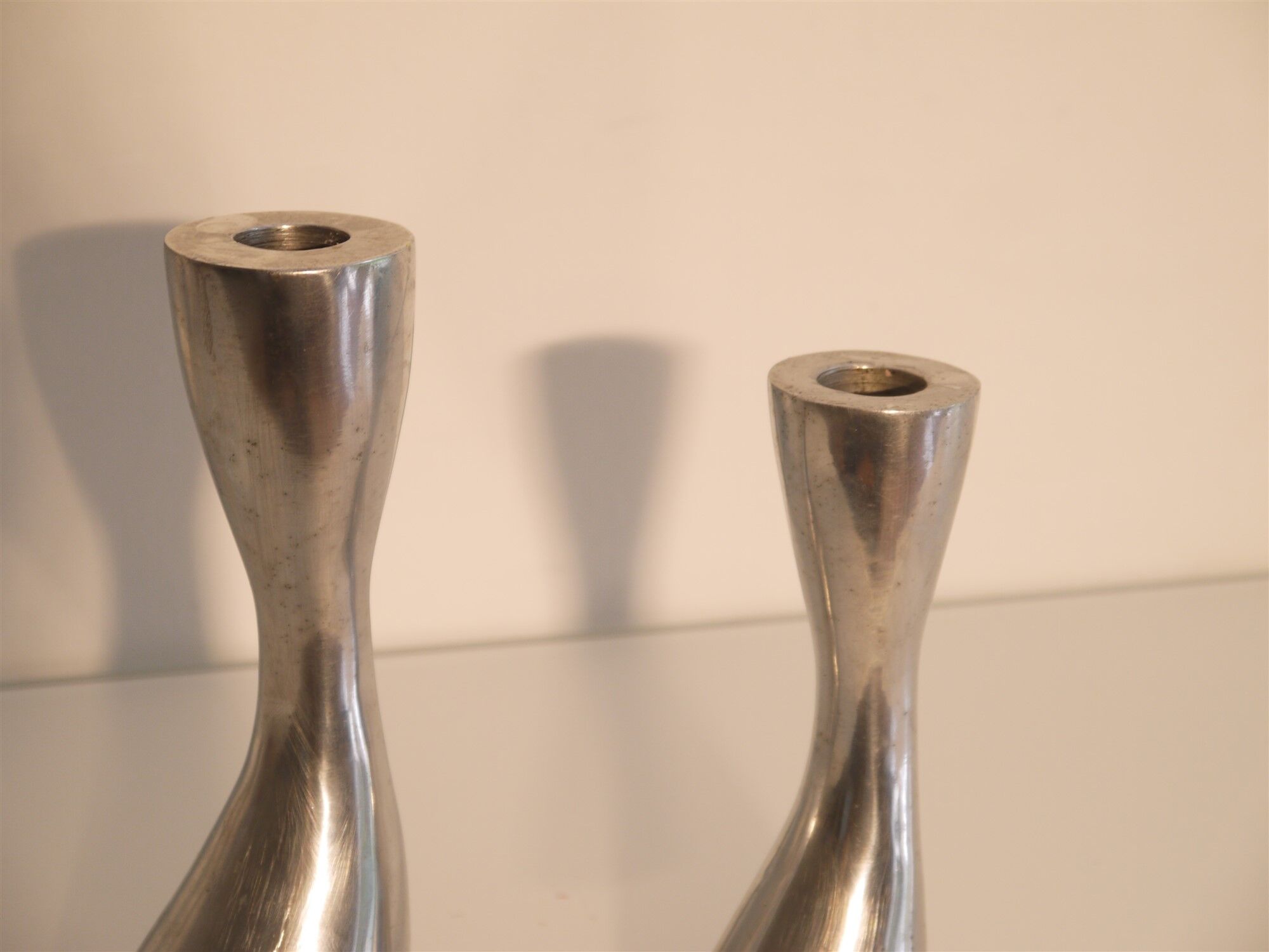 Bougeoirs vintage danois metal
