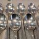 12 silver-plated metal teaspoons by Christofle America, 14.1cm