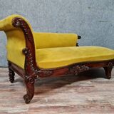 Meridian bench or recamier Napoleon III era mahogany