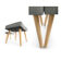 Pair of grey Scandinavian style stools from the "I love you etc."