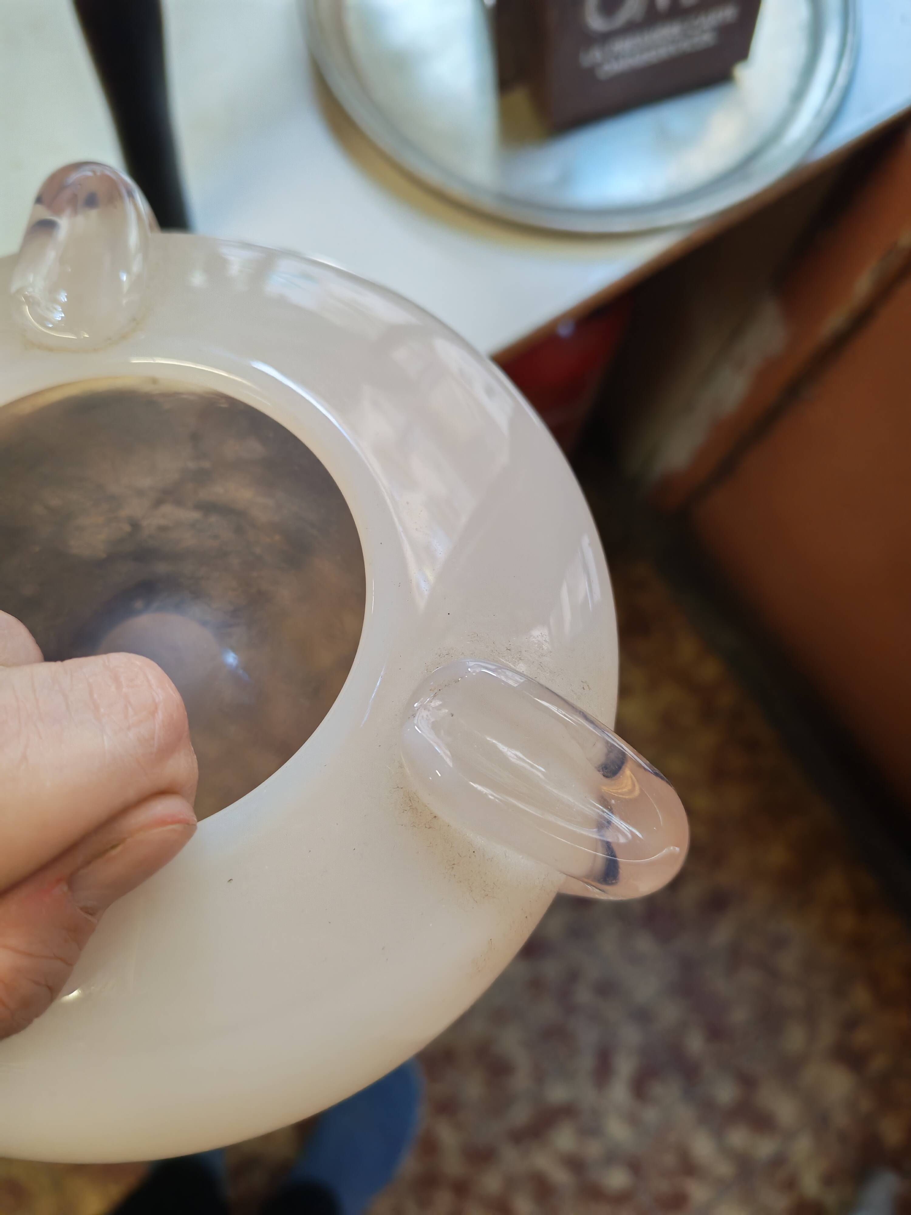 Opaline catch-all tray