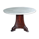 Pedestal table, marble table