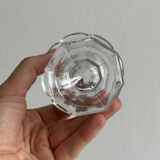 Duo de petits pots en verre épais