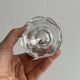 Duo of small thick glass jars