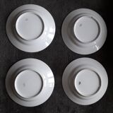 Set of 4 1950s Limoges plates