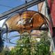 Globe Murano chandelier 70s vintage