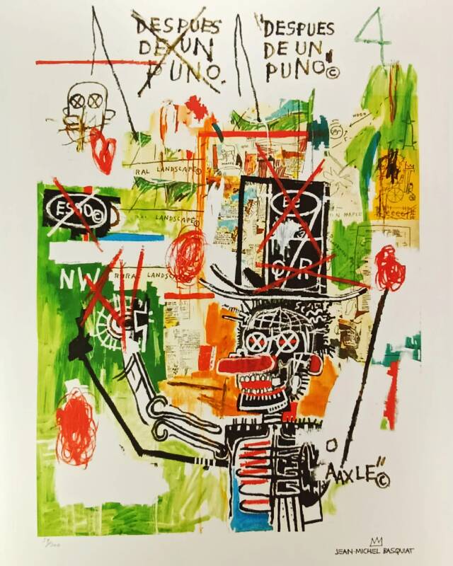 1990s Jean-Michel Basquiat Limited Edition Lithograph -After
