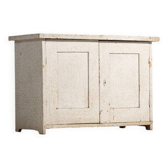 Ancienne petite armoire blanche (c.1900) #63