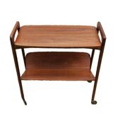 Opal kleinmobel 1960 teak rolling magazine rack