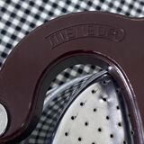 Art-deco style coffee maker in chrome-plated copper from the MENESA brand