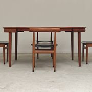 Table de repas et 4 chaises par Hans Olsen pour Frem Rojle  Danemark