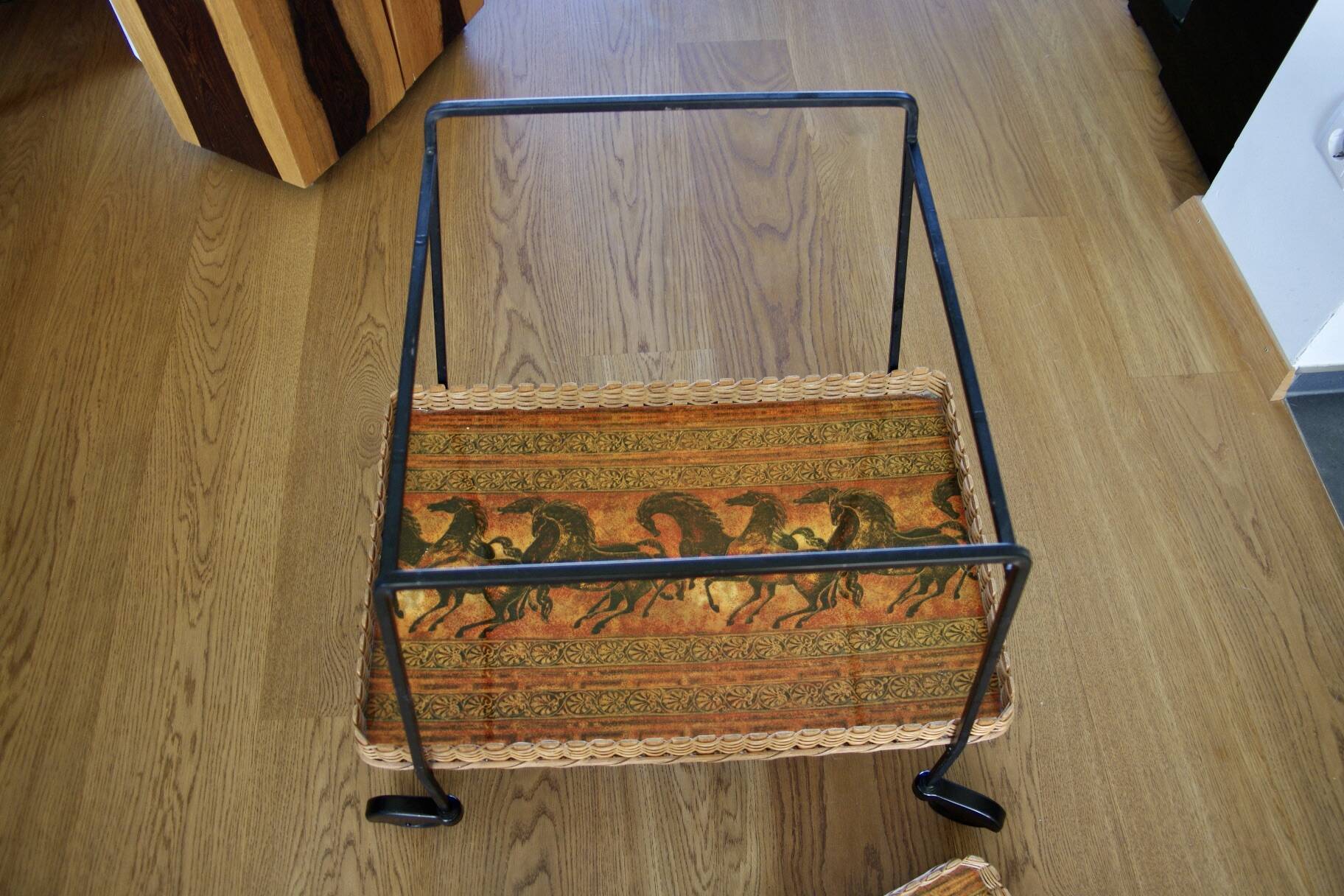 vintage rolling bar cart 1960