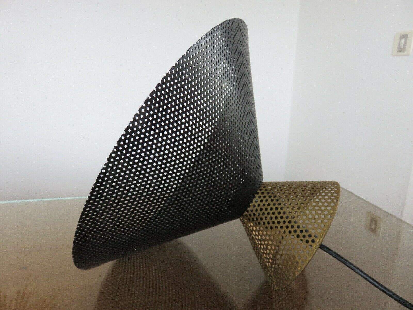 Hanging Diabolo perforated metal 60s 70s
