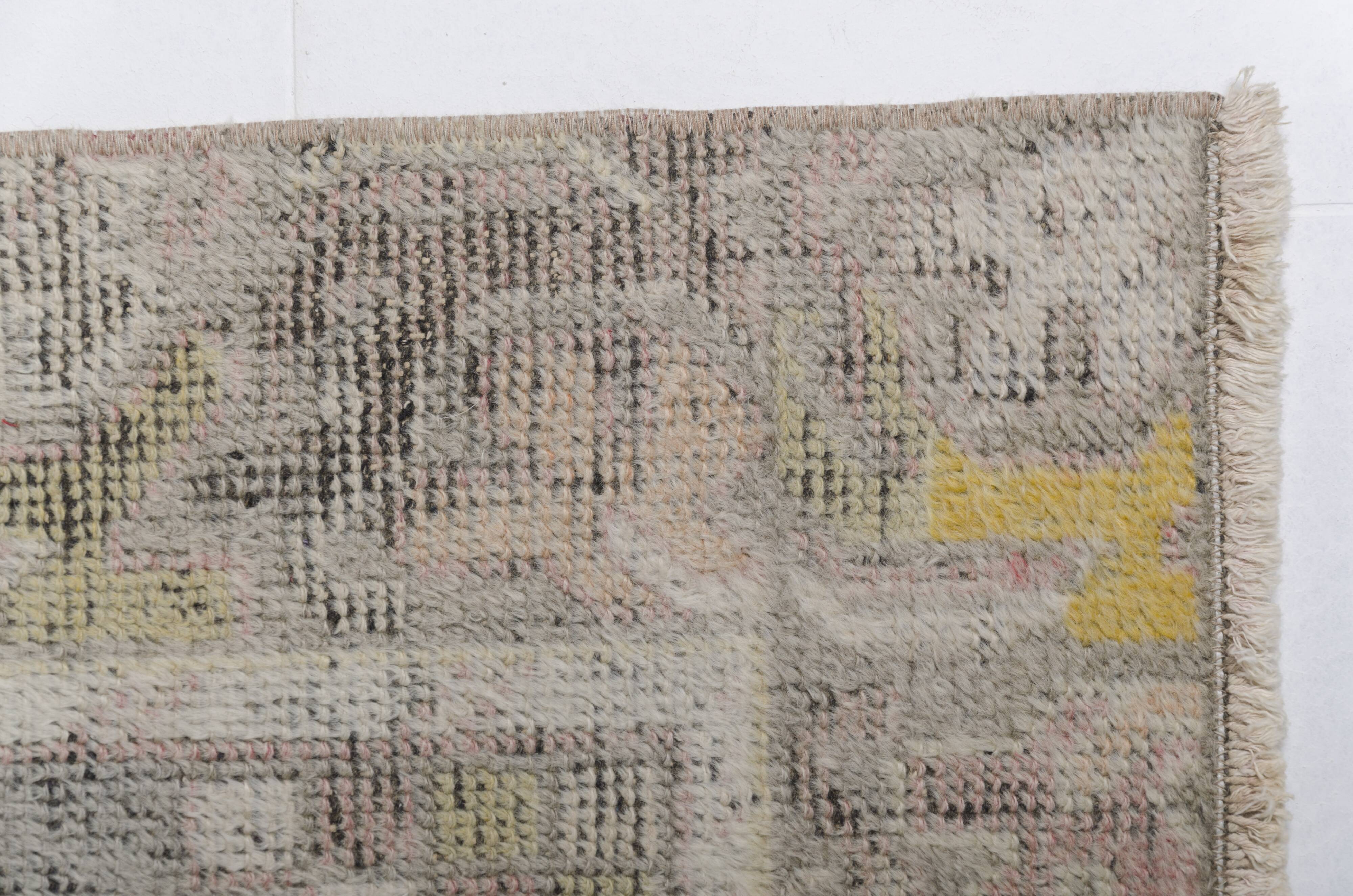 Vintage Tribal Oushak Runner