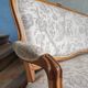 Louis XV style convertible sofa toile de Jouy Chinoiseries