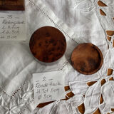 Set of 3 small Thuya wooden boxes