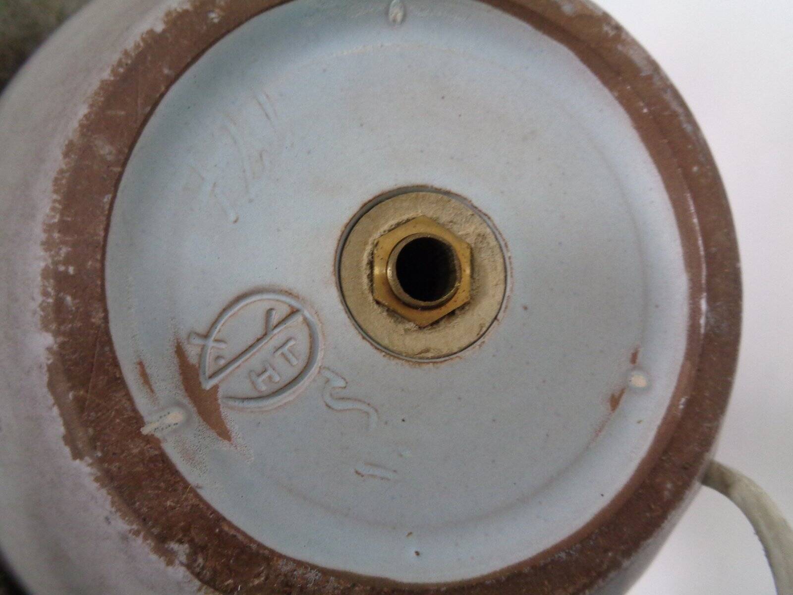 Large ceramic floor lamp by Peter Delius for Hamelner Töpferei, 1960s.