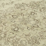 Hand-Knotted Wool Turkish Beige Rug 190 cm x 300 cm