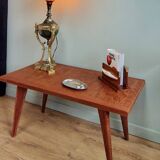 Table basse style scandinave années 50 palissandre