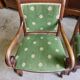 Serie de 4 fauteuils de style empire a crosse