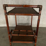 Rattan and cane server