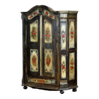 Antique German Hand Painted Cabinet, Anno 1812