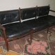 Cadett 3-seater sofa in teak and leather by Eric Merthen, Sweden 1960s
