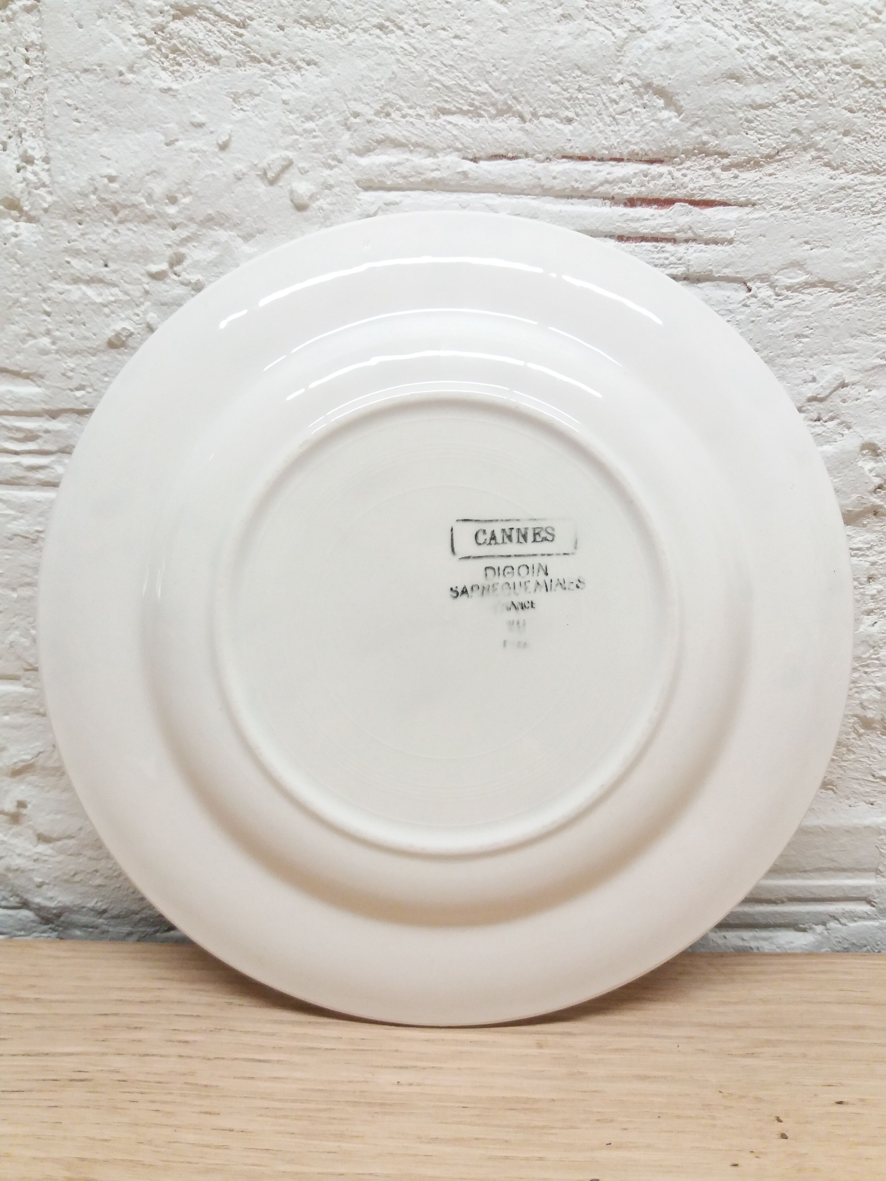 Set 5 Digoin dessert plates