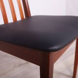 Vintage Teak & Leather Dining Chairs by Leslie Dandy for G-Plan, 1960s, Set of 4