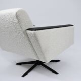Vintage Deutsche Democratic Republic DDR, 60s, White Bouclé