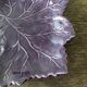 Empty pocket or purple table ceramic leaf plate