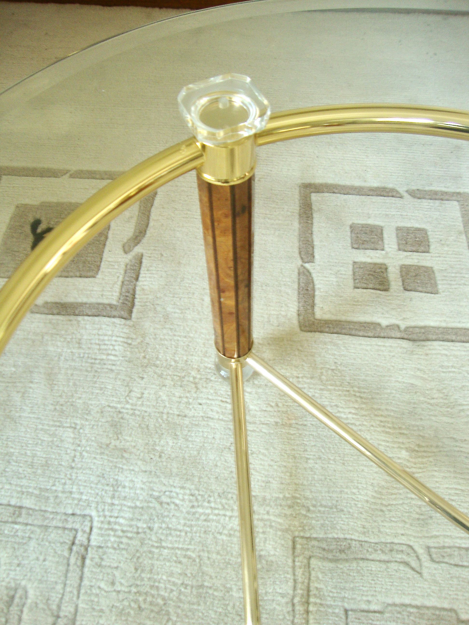 70s oval coffee table