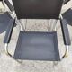 Set of 4 chrome tubular chairs