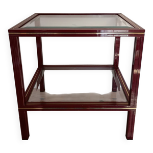 Table d'appoint verre - laiton