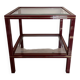Side table glass and brass