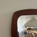 Miroir vintage danois en teck