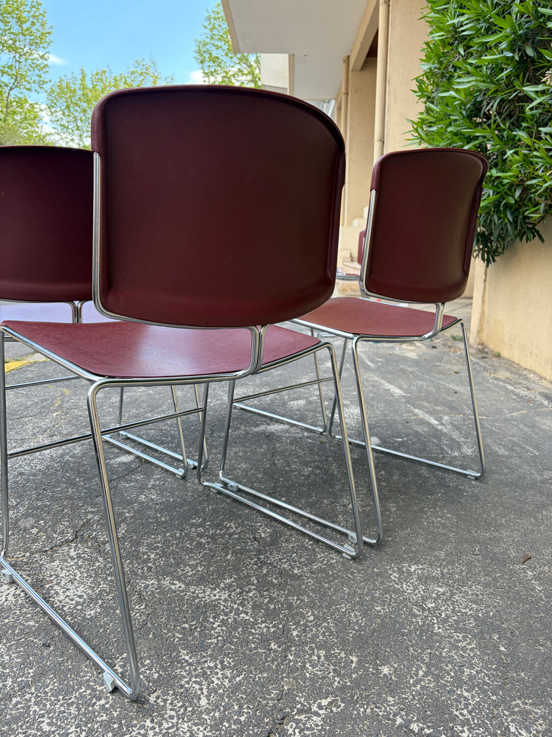 4 Max Stacker chairs by Steelcase, 1970s