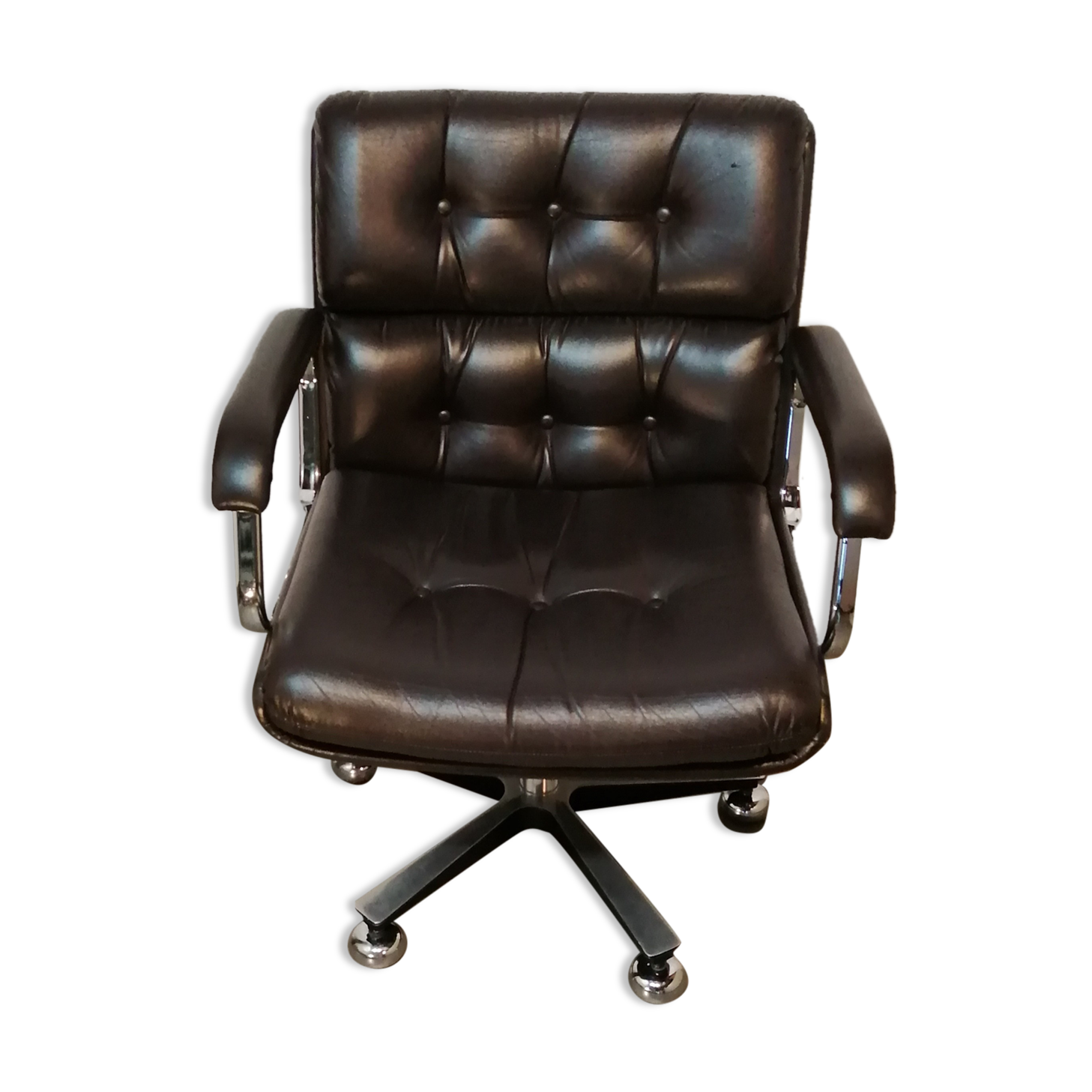 Fauteuil de bureau italien vintage