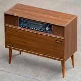 Meuble platine à vinyle scandinave vintage 1960