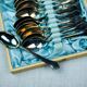 Silver Mocha Teaspoons, 1950s, Set of 12