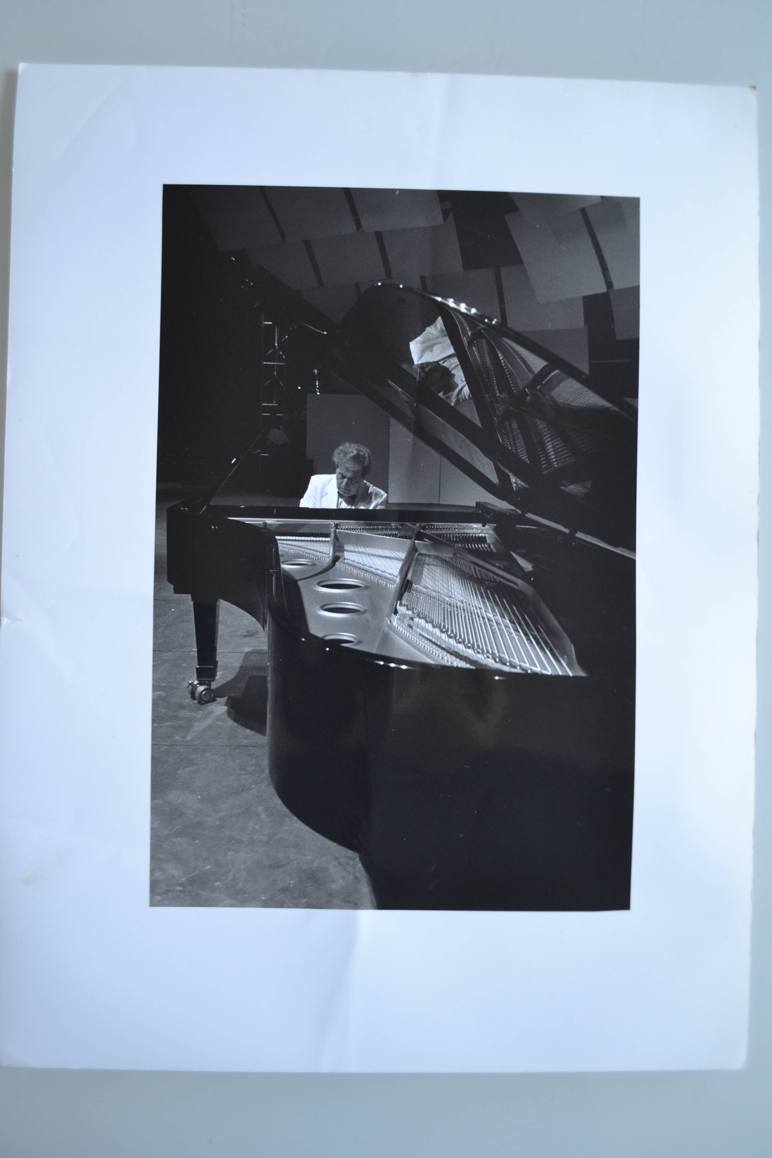 "piano pianist" original anonymous black & white photo