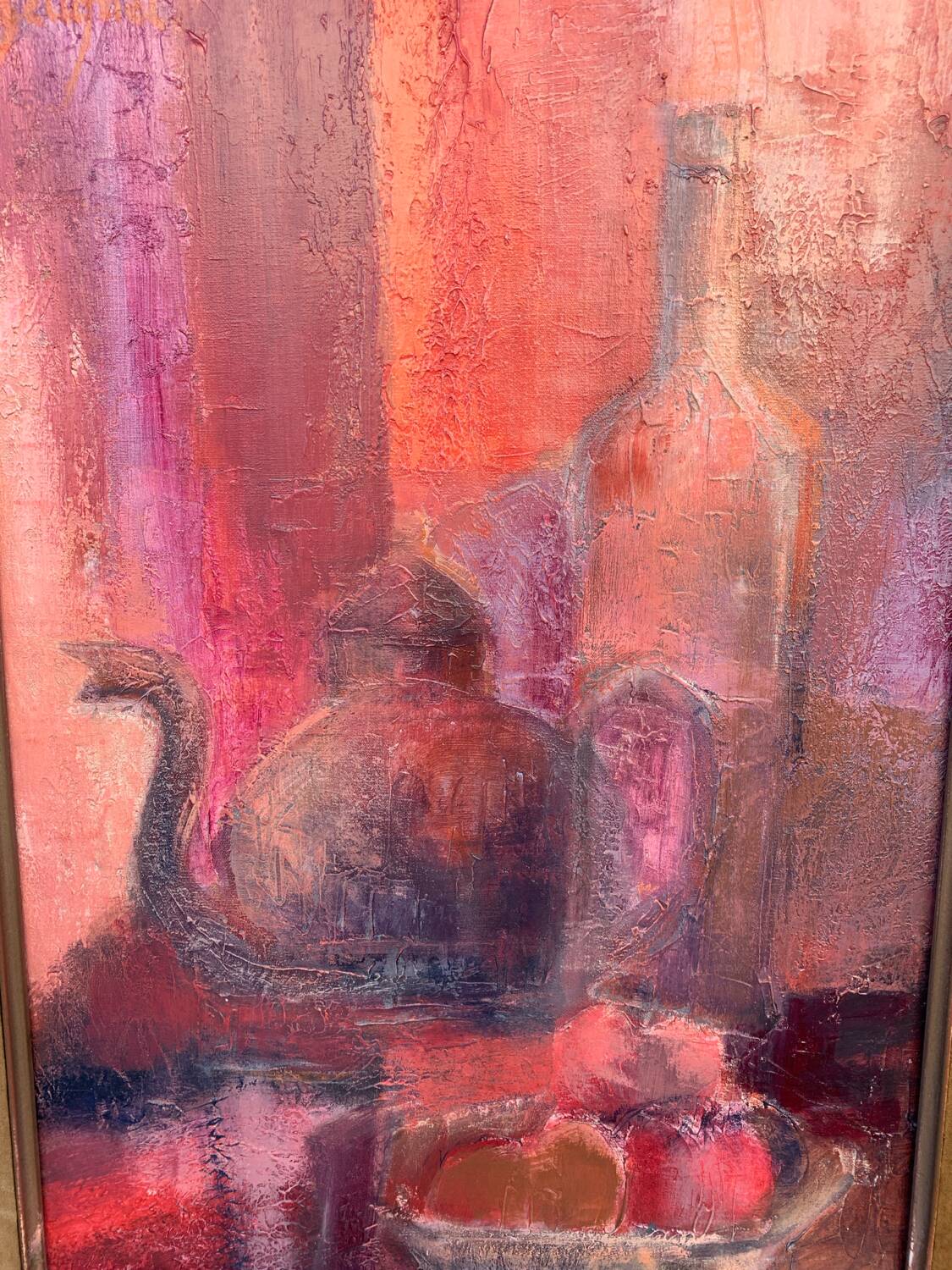 Still life painting made in oil on canvas 71 x 53 cm