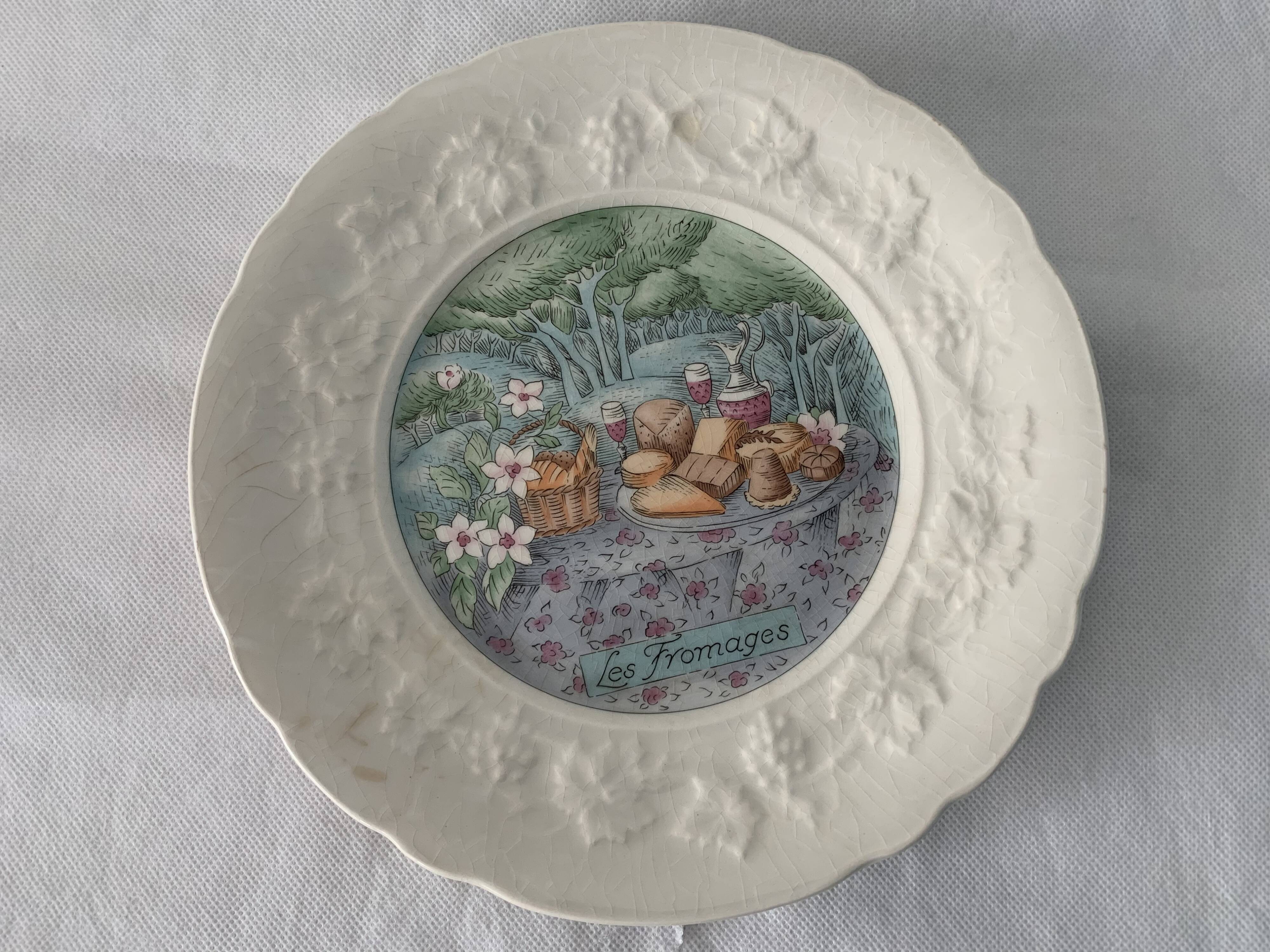 5 Gien Cheese Plates Marie-Pierre Boitard Flavours