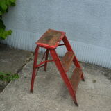 Stepladder, three steps, walking foot