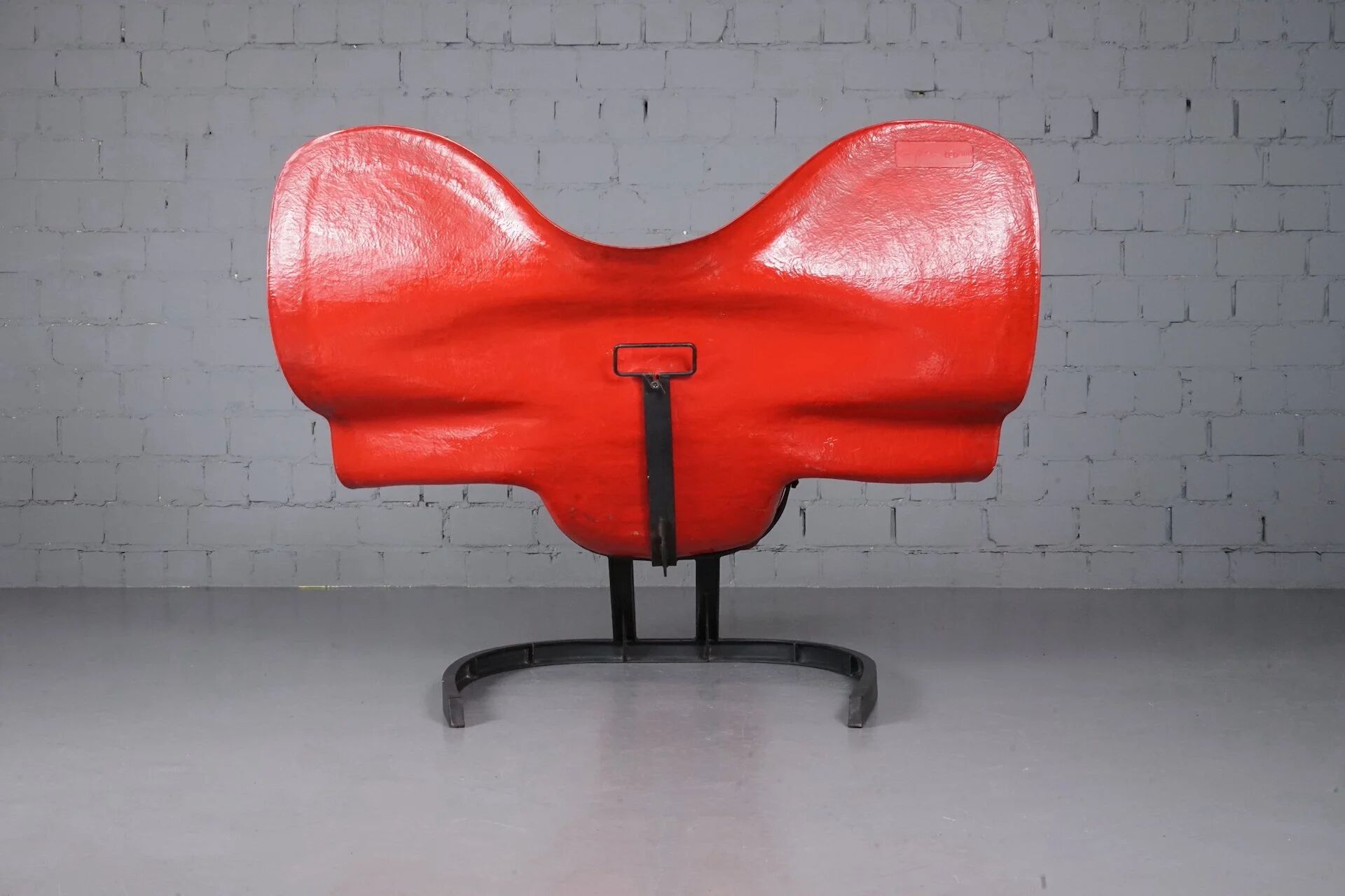 Red Elephant Chair by Bernard Rancillac