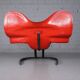 Red Elephant Chair by Bernard Rancillac