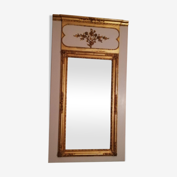 Miroir trumeau doré - 138x59cm