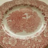 Vintage dessert plate Enoch Wedgwood (Tunstall). Pink Woodland model