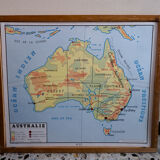 School map rossignol front and back, 1950s