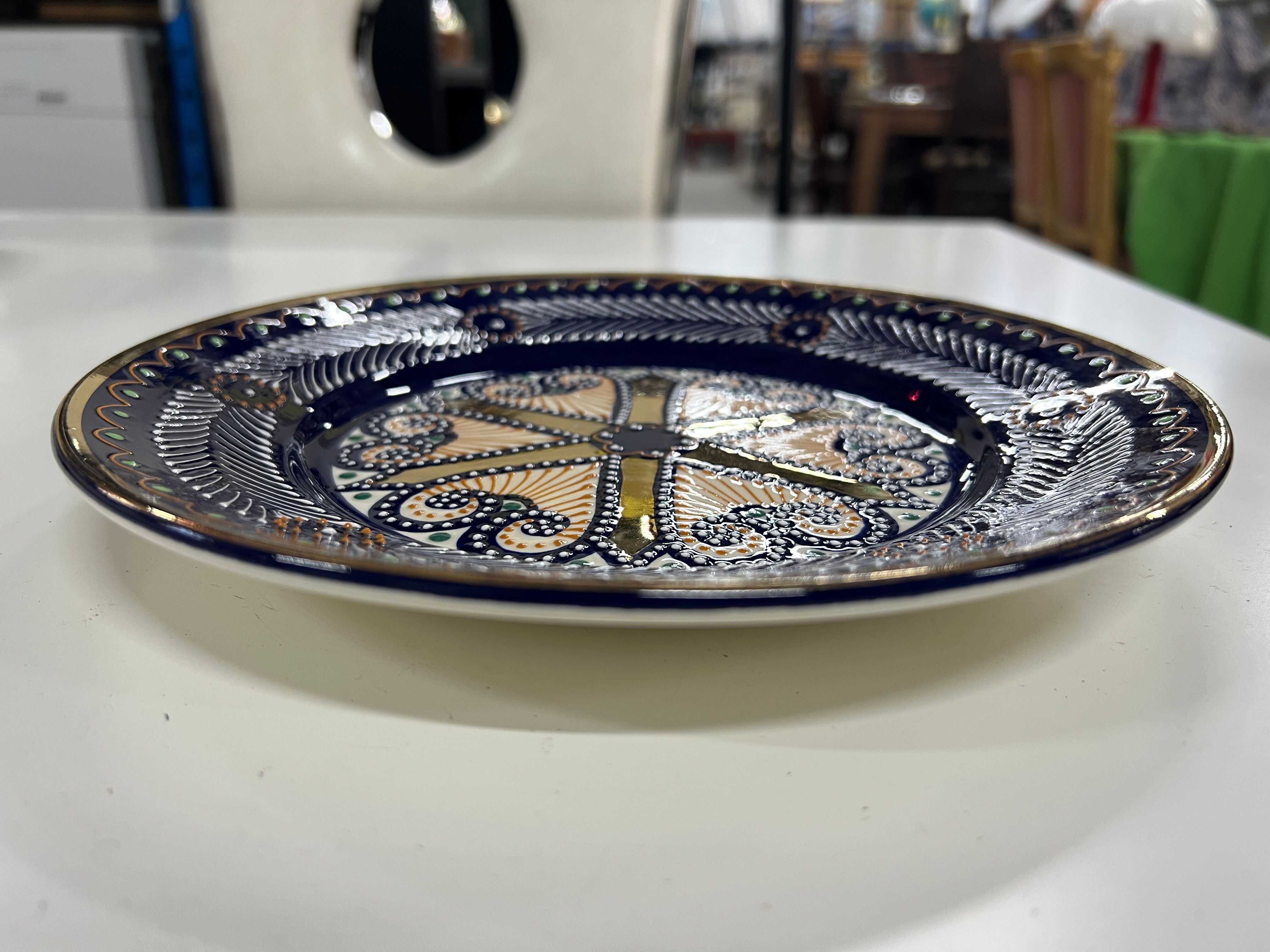 Vintage decorative plate HB Quimper